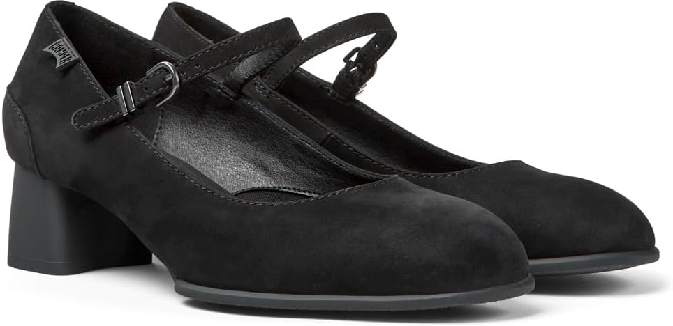 Camper Women's Katie K200694 Mary Jane Flat, Medium Gray, 7