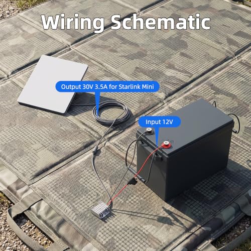 Image of Starlink Mini 12V Adapter, 12-24V DC Power Supply Step Up Converter