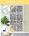 ZOE GARDEN Magnetic Screen Door for Sliding/Single/French Doors, Grey Kitchen Tools Self Sealing Magnets Patio Door Screen Heavy Duty Mesh Curtain Rustic Fork Spoon Retro Wood Grain