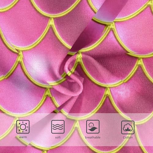 Toddler Underwear Floral 2t Cotton Little Girl Panties Fancy Kids Briefs Undies Mermaid Fish Scales Pink3