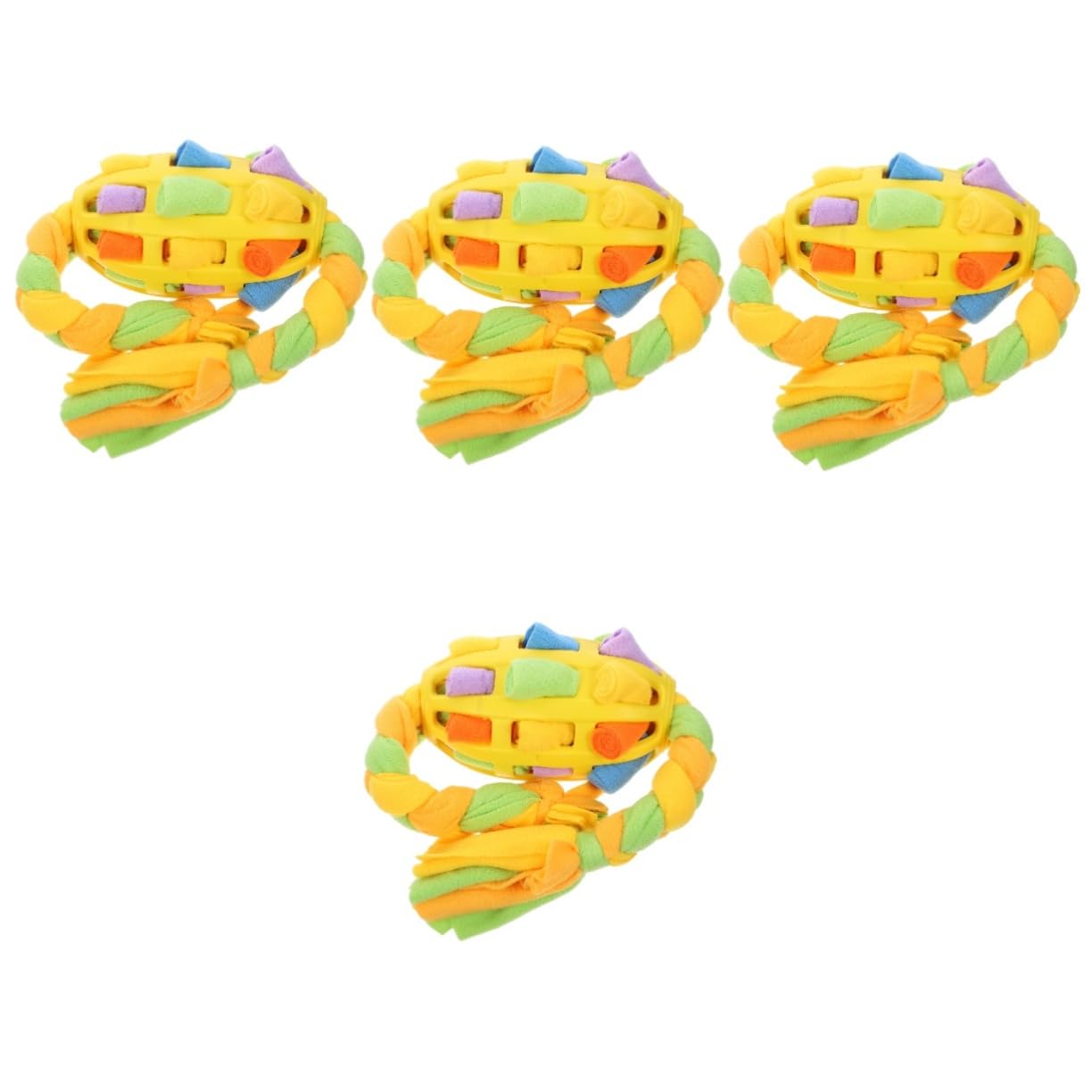 BESPORTBLE 4pezzi Palla Interattiva Per Cani Con Dispenser Di Cibo e Gioco Stimolante Perfetta Per La Noia e Promuovere Una Corretta Digestione