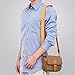 Compact SLR/DSLR Camera Shoulder Bag Evecase Small Canvas Shoulder Pouch Case for 4/3 Micro Four Third/Compact System/Mirrorless/Power Zoom/Instant Instax Film Digital Camera- Brown