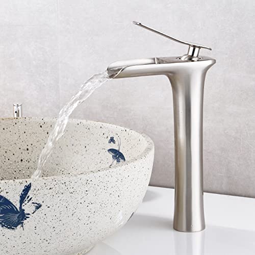 Mitigeur en laiton cascade chaude froide pour lavabo et vasque de bain