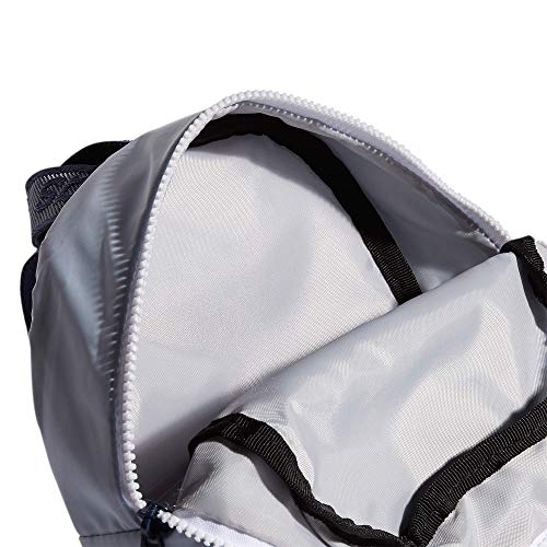 adidas Mini mochila feminina linear pequena bolsa de viagem, Azul halo/azul marinho, 10.5 inch x8.5