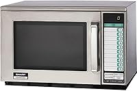 Vista 1 de Sharp Horno microondas comercial R25JTF, 2100W, resistente, 0.70 pies cúbicos de acero inoxidable, 20 entradas de programa, cocción en 3 etapas