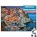 Buffalo Games - Cinque Terre 1000 Piece Puzzle for Adults - Jigsaw Puzzles - Challenging Italy Coastal Scene with Poster - Peter Stewart Photography