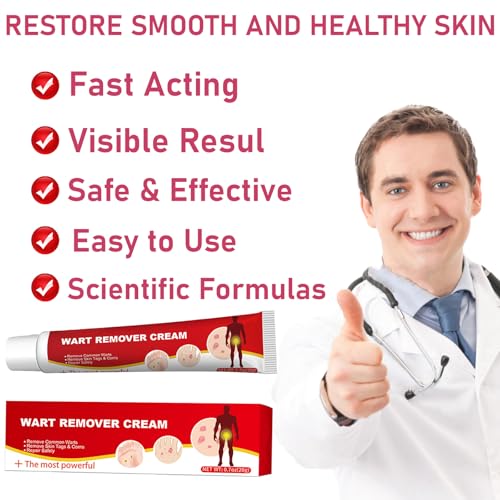 Image of Wart Cream Fast Acting Gel Fast-Acting， Wart Remover Wart Remover Cream for Face, Body and Hands