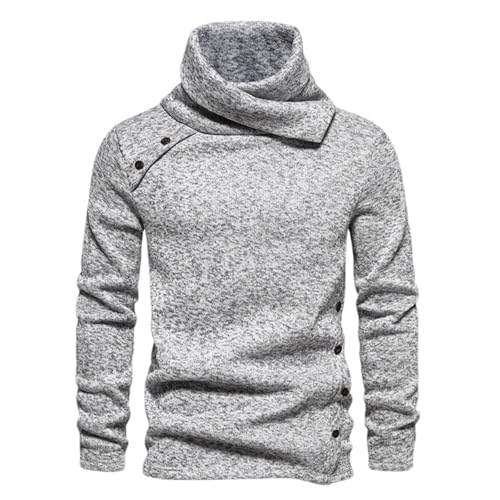Men'S Casual Slim Fit Pullover Knitted Turtleneck Long Sleeve Everyday Sweater