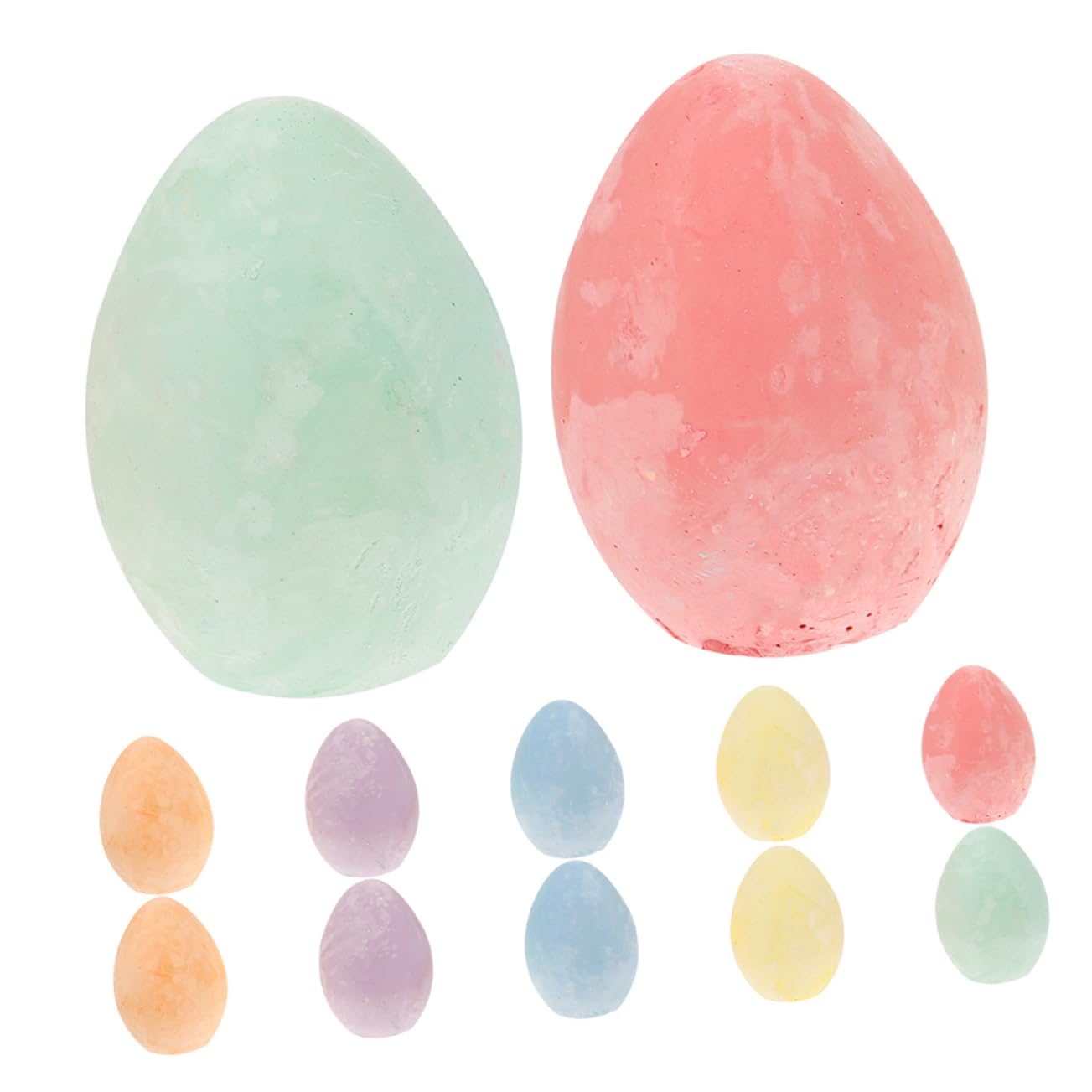VILLCASE Egg-shaped Sidewalk Chalk for Kids 12 Pack Chalk Perfect for Painting Drawing Classroom Outdoor Use
