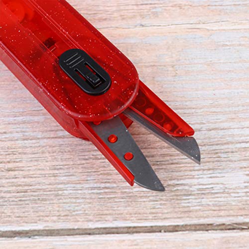 HEALLILY 4 Pcs Mini Caixa de Armazenamento Tesoura DobrÃ¡vel V-Tipo PortÃ¡til Cortador de Papel Cisa