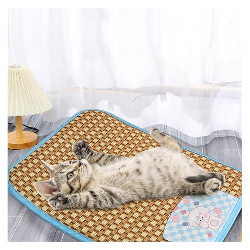 Tapis rafraîchissant contre la chaleur en rotin respirant pour canapé et cage