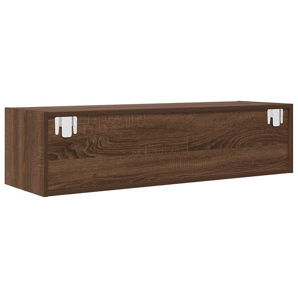 vidaXL Mobile TV Rovere Marrone 100x31x25,5 cm in Legno Multistrato, Panca TV, Armadio Hi-Fi, Centro di intrattenimento, credenza TV