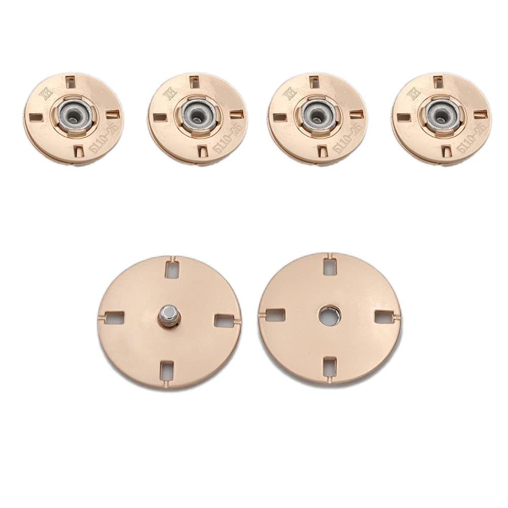 5Pcs/Set Snap Buttons Metal Buckle Buttons Invisible Buckle for Coat Clothing Sewing Accessories