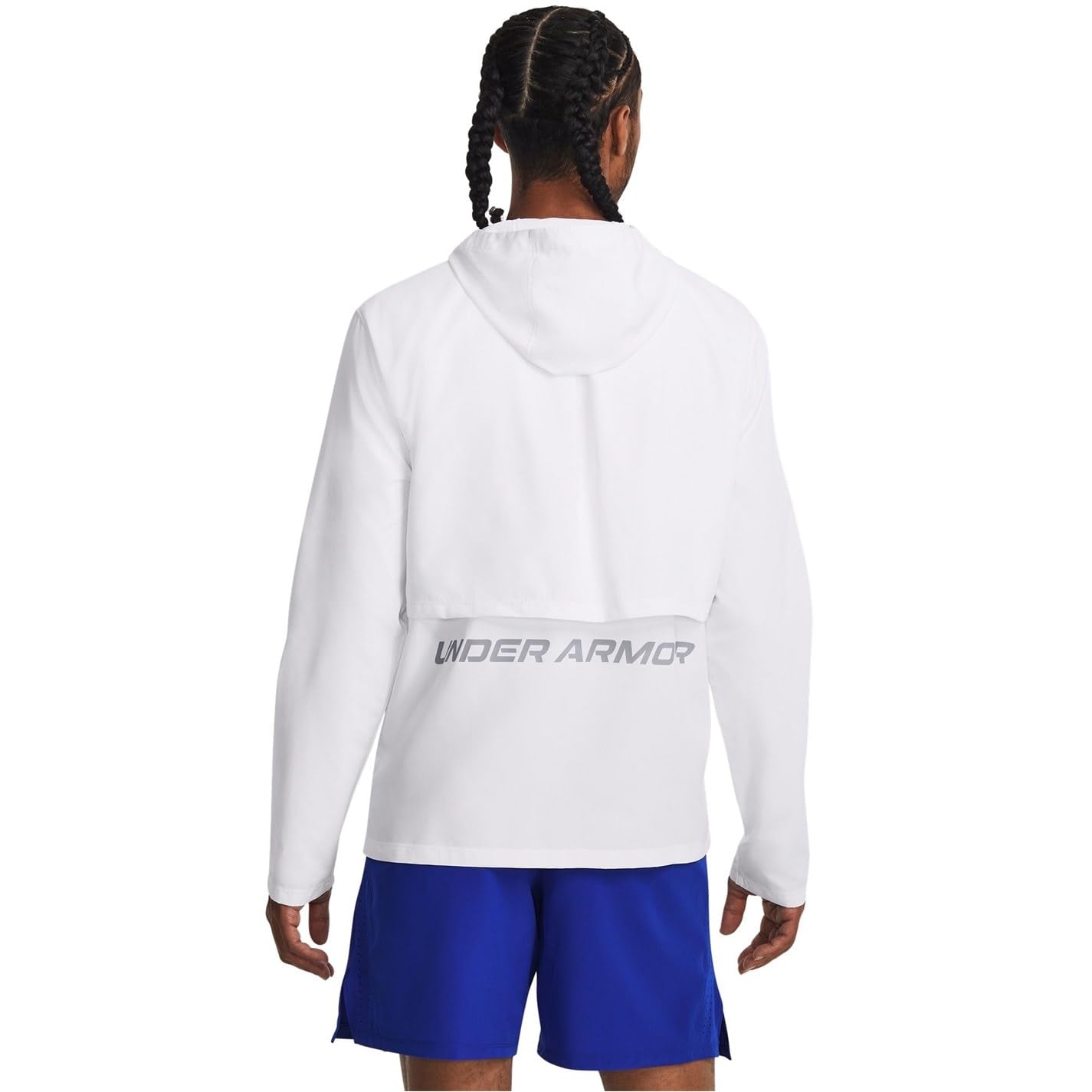 Under Armour Hommes Storm Run Hooded Jacket Vêtements De Course Veste Running White - Blanc M
