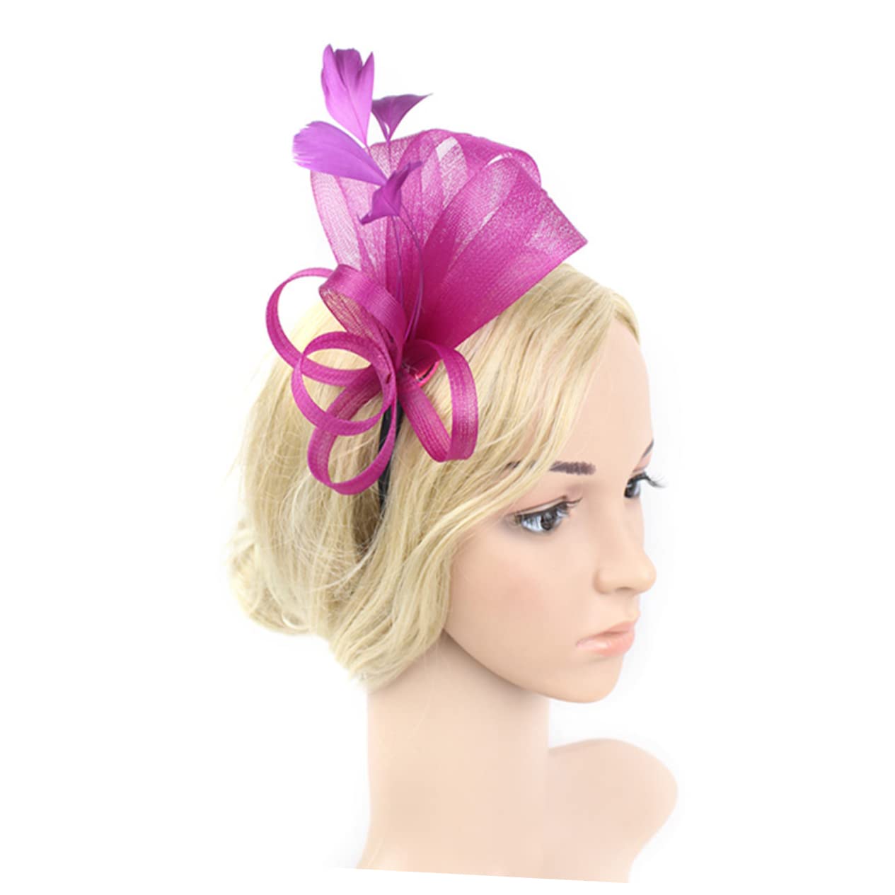 Abaodam 4pezzi Fascinator Elegante Con Piume e Rete Per Eventi Cappello Decorativo Da Cerimonia e Tea Party Per Donne Accessorio Per Comfort Assicurato e Design Unico