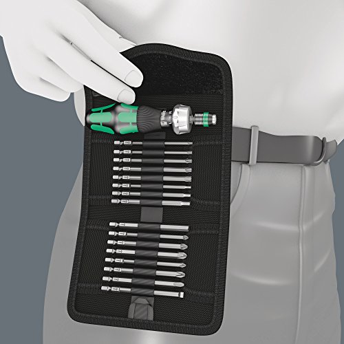 Wera - 5051040001 Kraftform Kompakt 60 Ra Ratchet Screwdriver & Long Pz, Ph, Tx, Hex Bits, 051040 #TOP5