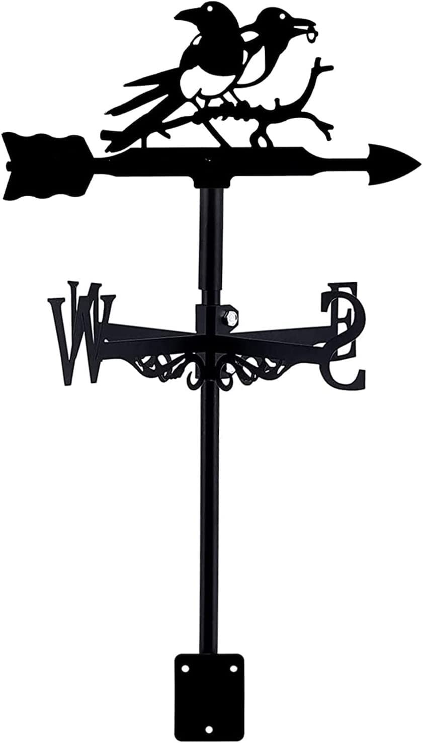 TAXXII wind vane Animal Weather Vane, Decoration Weathervane, Wind Direction Indicators Kit Outdoor Garden Lawn Metal Bracket Vane