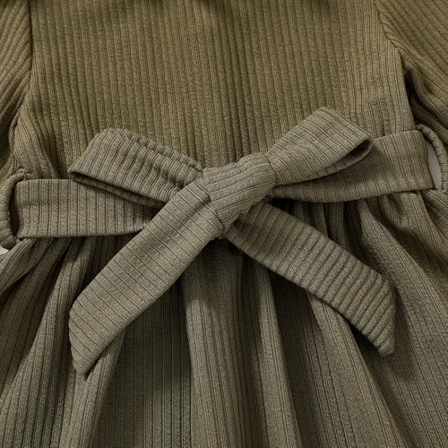 JEELLIGULAR Toddler Girl Dress Long Sleeve Knit Sweater Dress for Kids Little Girl Dresses Fall Winter Clothes Outfits4