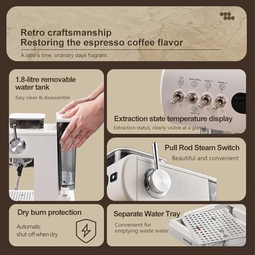 Cafetera Espresso con Molinillo Inteligente y Capacidad 1.8 L miniatura 3