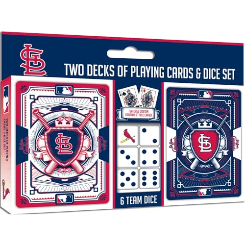 Set 2 Pack Naipes y Dados St. Louis Cardinals