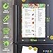 Magnetic Meal Planner for Refrigerator A4-8.5 x 12 Weekly Menu Magnet Fridge Menu Board for Kitchen Dry Erase Menu Board for Fridge Dinner Magnetic Menu Board with Dry Erase Grocery List for Fridge