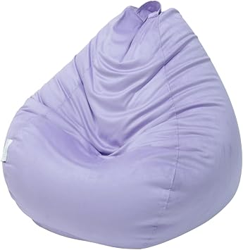 Bean Bag Cover, Filling Transfer Liner, Soft Micro Suede, Adult, Purple