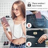 Yichxu Etui z paseczką do telefonu Samsung Galaxy S25 5G/S24 5G - Ochronne etui z paskiem - Anty-wstrząsowe - W miękkim płynnym silikonie - Dla Samsung S24/S25 - Różowe
