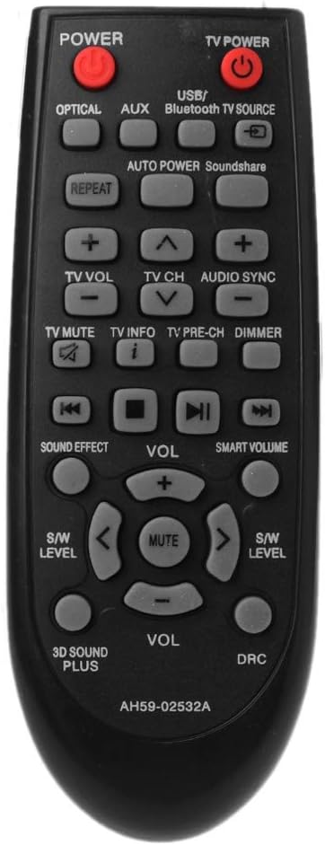 Stereo Remote Control Replacement For Samsung HW-F355 HW-FM35 AH59-02532A AH59-02545A AH59-02545B HW-F750 Sound Bar Stereo Audio System Controller
