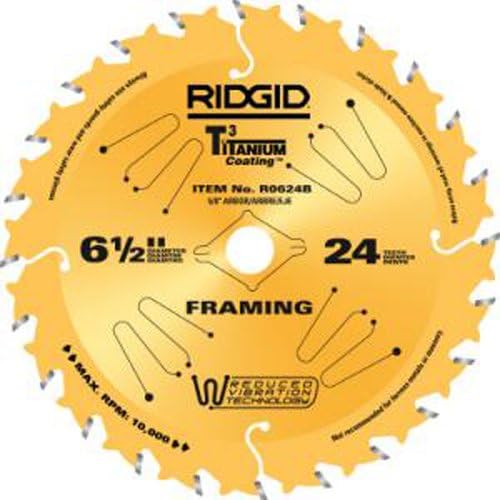 Ridgid R0624B 29423 61/2Inch by 24T Framing Saw Blade Band Saw