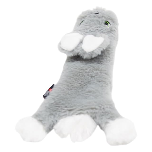 Foto 4 de 7 de JACK AND VANILLA, Juguete de Peluche de Conejo Gris, para Perros, 45 cm, diseño Realista, Sonido y Lavable