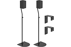 VIZIO Soundbar Speaker Stands: Floor Stand Pair for Premium Surround Sound