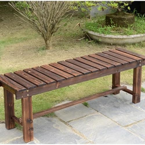 Banc de jardin confortable en bois massif pour soulager le dos
