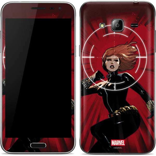 Skinit Decal Phone Skin Compatible with Galaxy J3 - Officially Licensed Marvel Black Widow Widowmaker Design