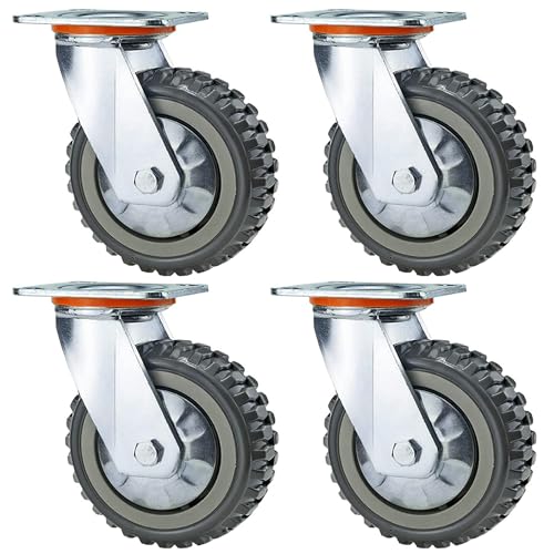 THOISEWELT® 6" In Caster Wheel For Industrial Trolley Furnit...
