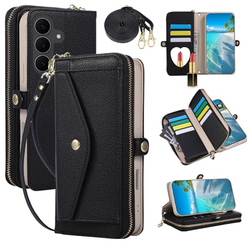 ABADAN �Ƃ̌݊������� Galaxy S25 FE 5G �P�[�X GalaxyS25FE�P�[�X �V�����_�[ ���@�\ ���ϋ� �� �n���h�o���h �������U�[ �J�[�h11���t�� �W�b�p�[�o�b�O (���K��C���z���A�R�C���Ȃǎ��[�\) ���z���� �M�����N�V�[