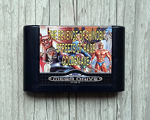 Sega Megadrive - MEGA GAMES 2 : The revenge of Shinobi + Streets of Rage + Golden Axe