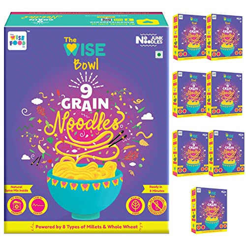 Image of The Wise Food Co 9-Grain Noodles | No Maida | Low-Gi Supergrains | No Chemicals, Artificial Flavours Or Preservatives | Ragi, Jowar, Bajra And Other Millets, No Artificial Flavours, 9 Gm