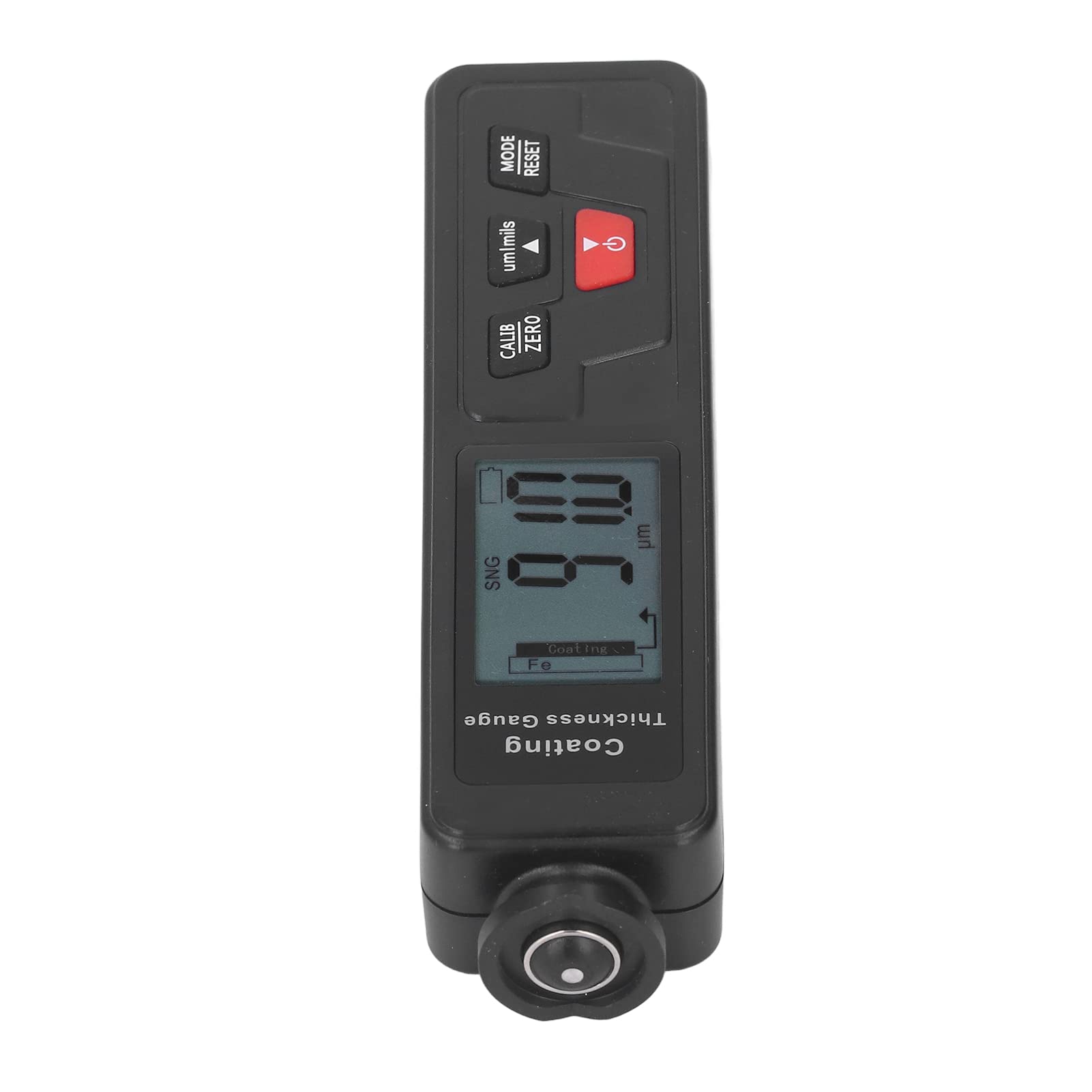Jeffergarden Miernik Grubości Lakieru Cyfrowy Miernik Grubości Powłoki ABS 0 do 1500 um Rozdzielczość 0,1 um Wyświetlacz LCD Automatyczne Wykrywanie do Kontroli Samochodu Testowanie Powierzchni