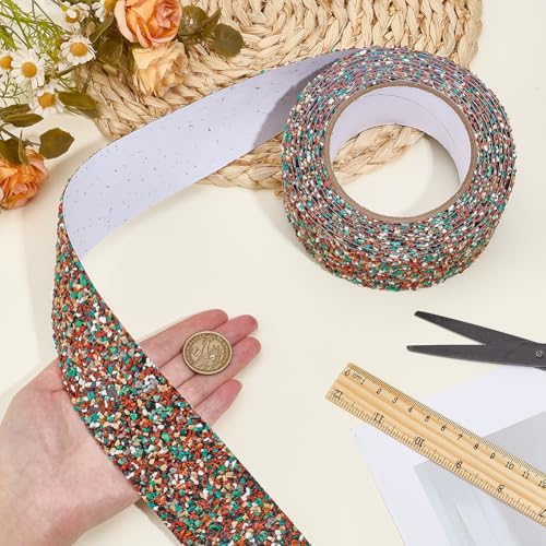 Image of MAYJOYDIY 5.5 Yards Red PET Anti Slip Tape 2 Inch Self-Adhesive Non Skid Tape High Friction Tape Non-Slip Traction Grip Tape for Staircases Shower Stairs Pool Tubs Wet Areas