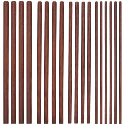 Aste per tasselli in noce da 20 pezzi Bastoncini in legno di noce lunghi da 5,9 pollici Bastoncini rotondi non fini da 0,4 pollici Blocchi per intaglio in legno K per la