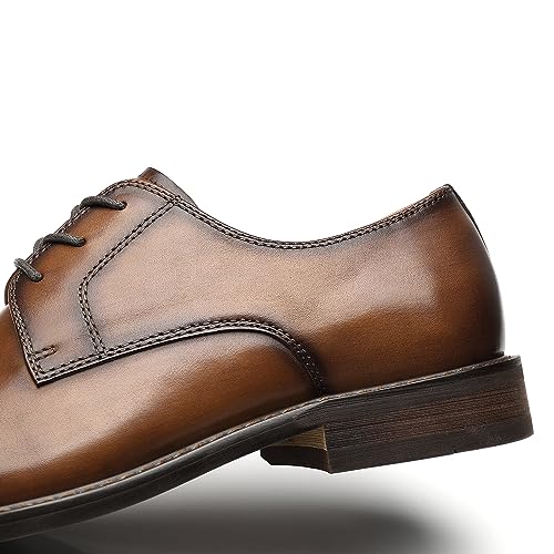 Image of Brown Leather Slip-On Loafers for Men by La Milano