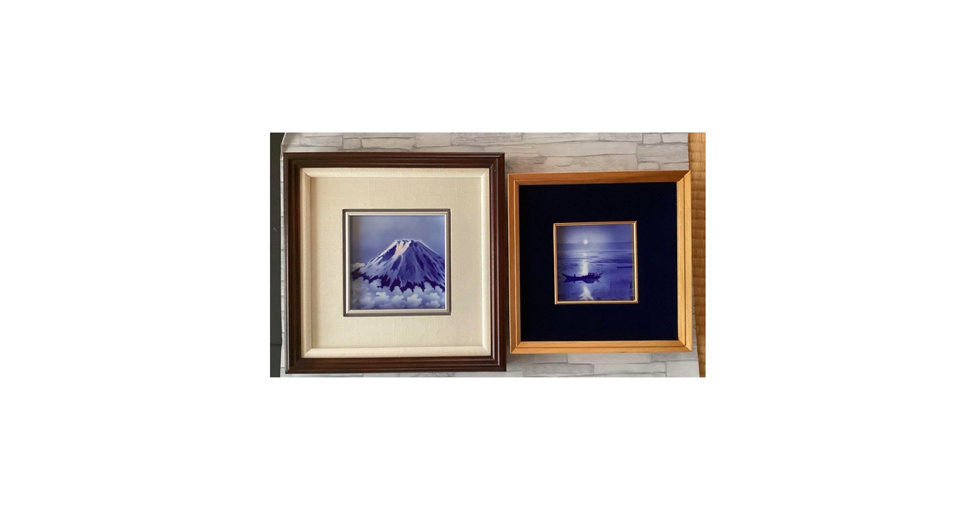 深川製磁 富士山 陶板画 Amazon.co.jp: 深川製磁 陶板画 額入り 2つ 山 海 富士山
