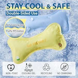   Cooling-Pillow-for-Small-to-Medium-Dogs-and-Cats-Versatile-Cooling-Solution-for-Dog-Beds-Cooling-Mat-Crates-and-Kennels-Cream-Yellow-Small-Size-for-Up-to-12-lbs
