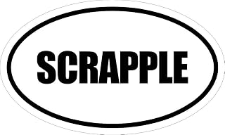 Scrapple 6" Magnet of Oval Euro Style Design