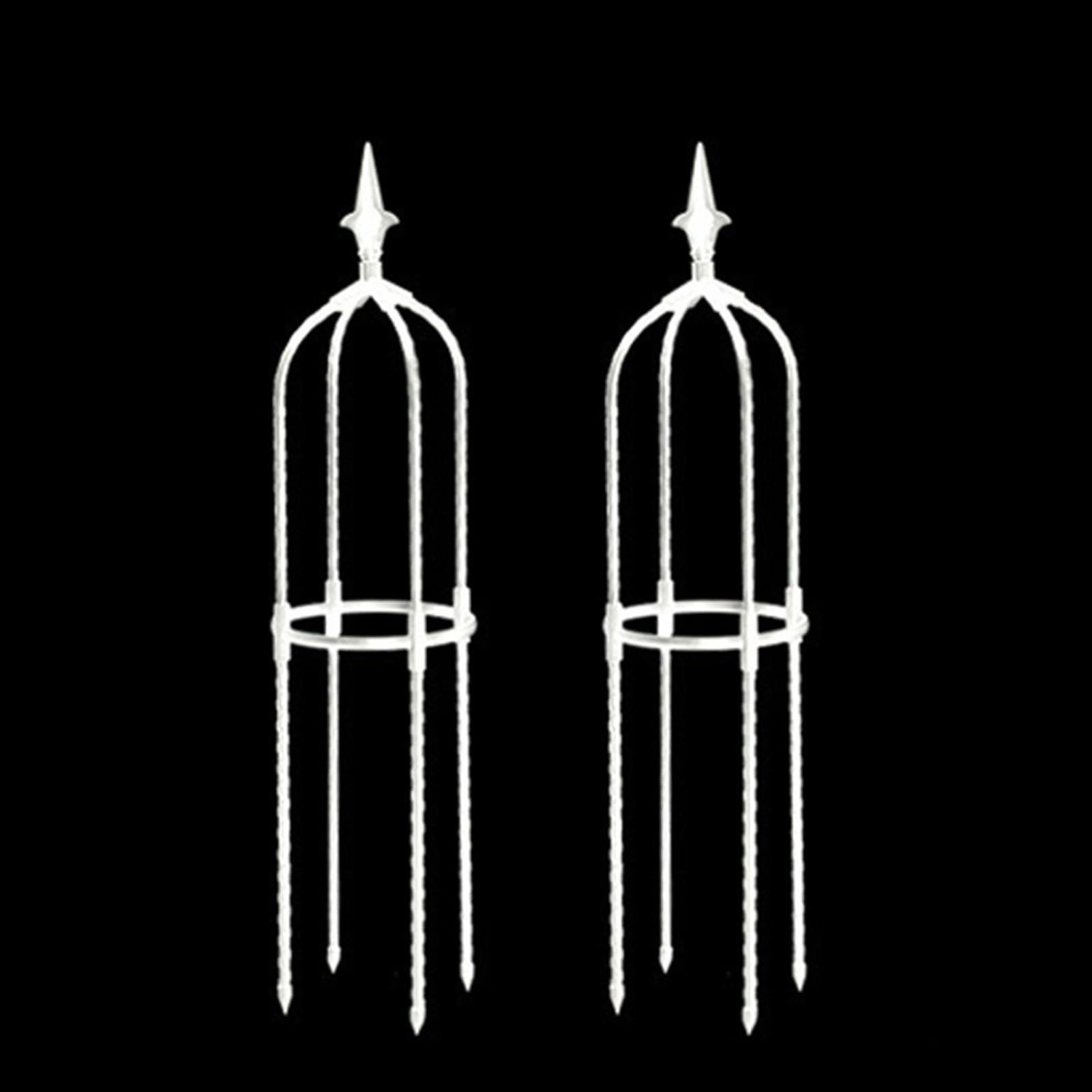 Obelischi Metallici da Giardino Supporto per Piante Rampicanti