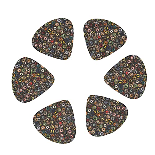Eye Balls Lot de 3 médiators colorés en celluloïd pour guitare basse, amateurs de musique, guitare, électrique, acoustique 0,46 mm, 0,71 mm, 0,96 mm - Les Beatles, Paul McCartney, John Lennon, RIngo Starr, George Harrison Eye Balls Lot de 3 médiators colorés en celluloïd pour guitare basse, amateurs de musique, guitare, électrique, acoustique 0,46 mm, 0,71 mm, 0,96 mm – Image 3