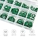 yorpyep 270 PCS Sealing Gaskets, 18 Sizes Air Conditioning Compressor O-Ring Combination Sets, Multi-Purpose Rubber Gaskets for Bearing Pumps with Storage Box, for Most Cars Trucks (Green)