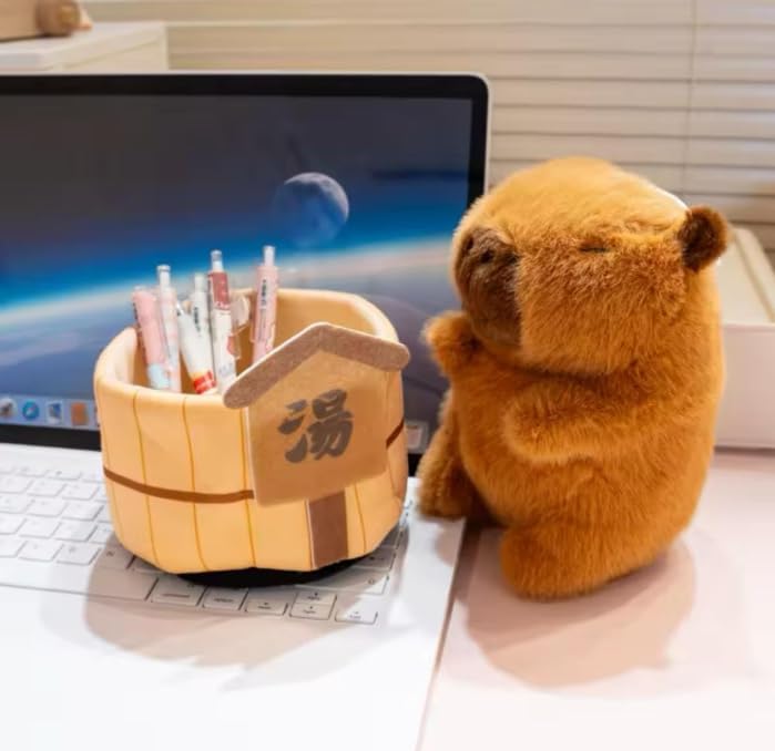Image of Capybara Soft Toy for Baby Girl Small Teddy Bear Plush Toys Kids Cuddly Capy bara Stuffed Animal plushie & Huggable Gifts Toys Toddlers Boys & Girls 30cm