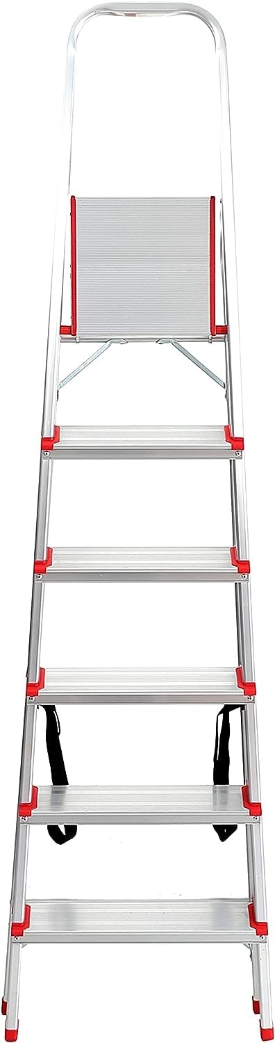 Scala Scaletta uso Domestico in Alluminio portata 150 kg (6 GRADINI)