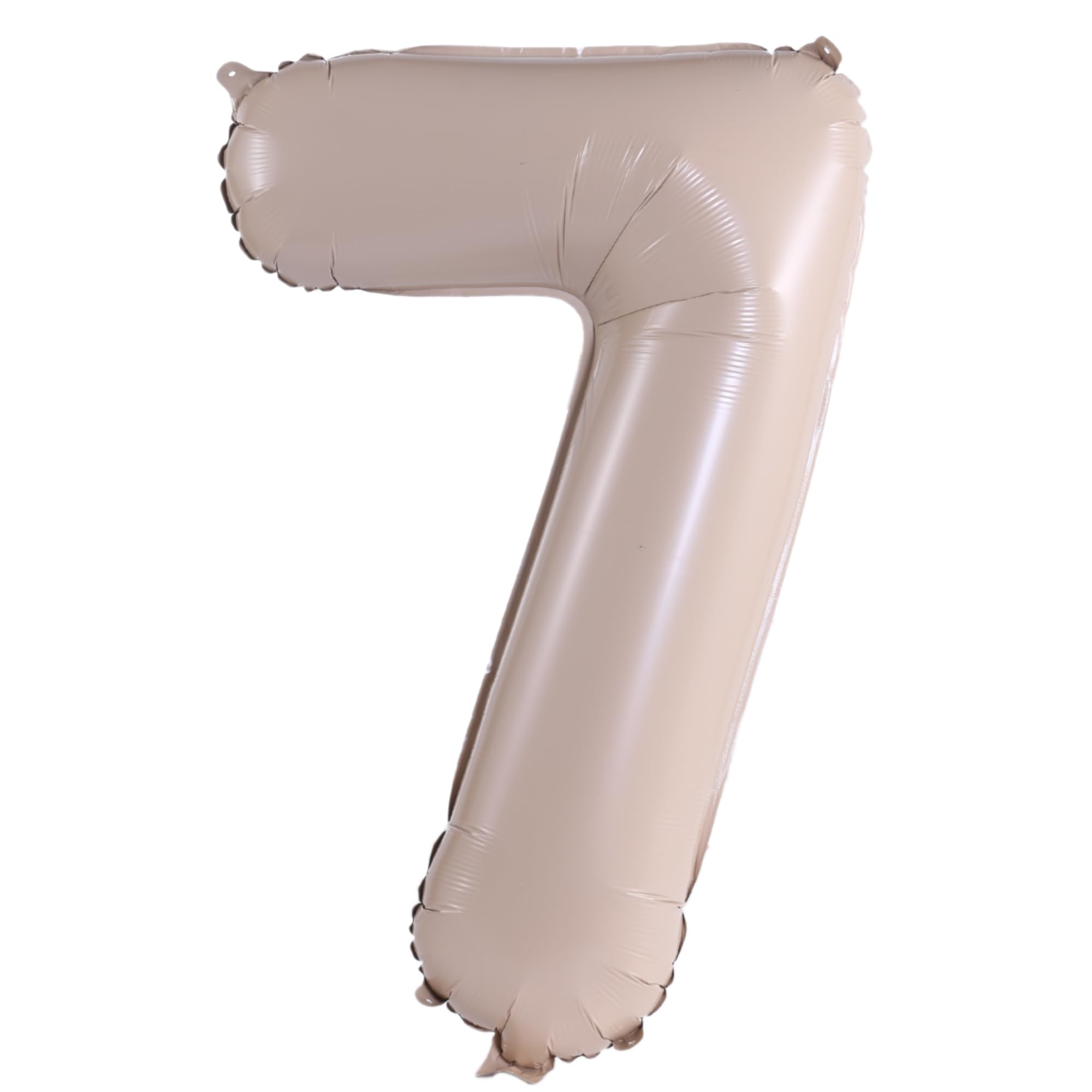 YPSelected 32 Inch Large Foil Helium Number Balloon Birthday Wedding Party 0-9 (Cream, 7)